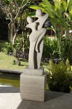 Ballroom Grace Contemporary Stone Garden Sculpture