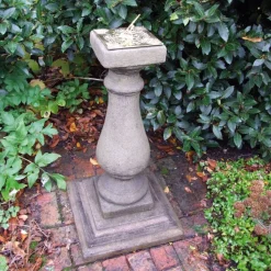 Baluster Brass Stone Garden Sundial
