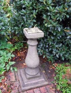 Baluster Brass Stone Garden Sundial