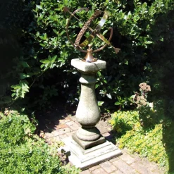 Baluster Large Armillary Stone Garden Sundial
