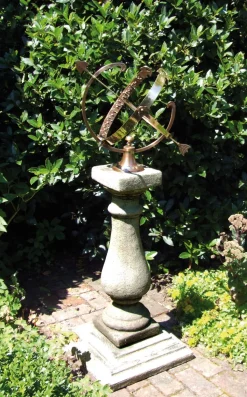 Baluster Large Armillary Stone Garden Sundial