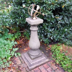 Baluster Medium Armillary Stone Garden Sundial