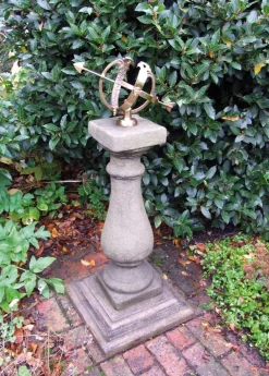 Baluster Medium Armillary Stone Garden Sundial