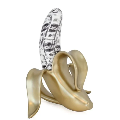 Banana Burst 35cm Gold Resin Indoor Sculpture