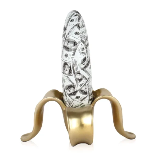 Banana Burst 35cm Gold Resin Indoor Sculpture