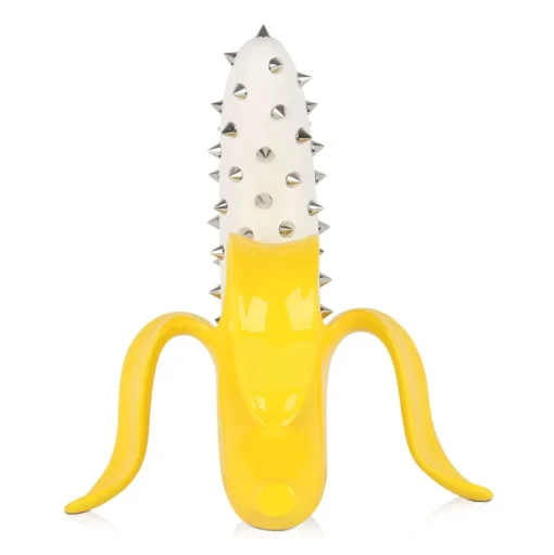 Banana Burst 35cm Yellow Stud Resin Indoor Sculpture