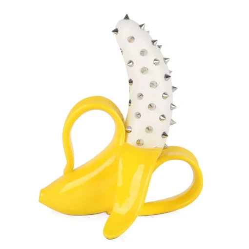 Banana Burst 35cm Yellow Stud Resin Indoor Sculpture
