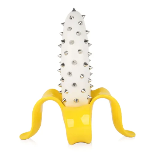 Banana Burst 35cm Yellow Stud Resin Indoor Sculpture