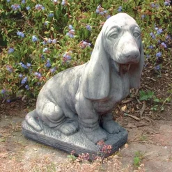 Basset Hound Stone Garden Ornament