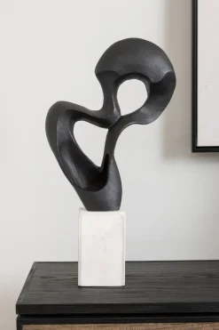 Black Mirage 52cm Metal Indoor Sculpture