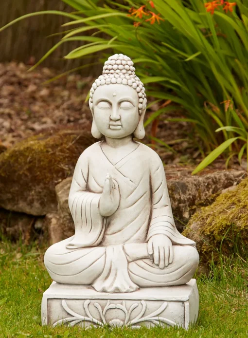 Blissful Buddha Stone Garden Ornament