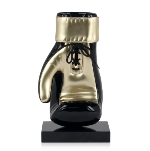 Boxing Hero 37cm Black Resin Indoor Sculpture