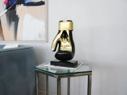 Boxing Hero 37cm Black Resin Indoor Sculpture
