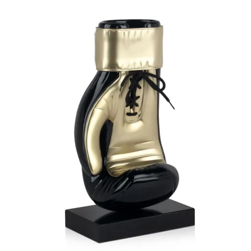 Boxing Hero 37cm Black Resin Indoor Sculpture