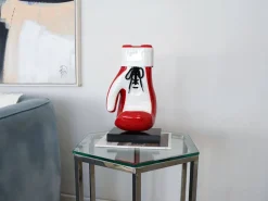 Boxing Hero 37cm Red Resin Indoor Sculpture