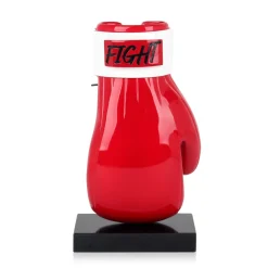 Boxing Hero 37cm Red Resin Indoor Sculpture