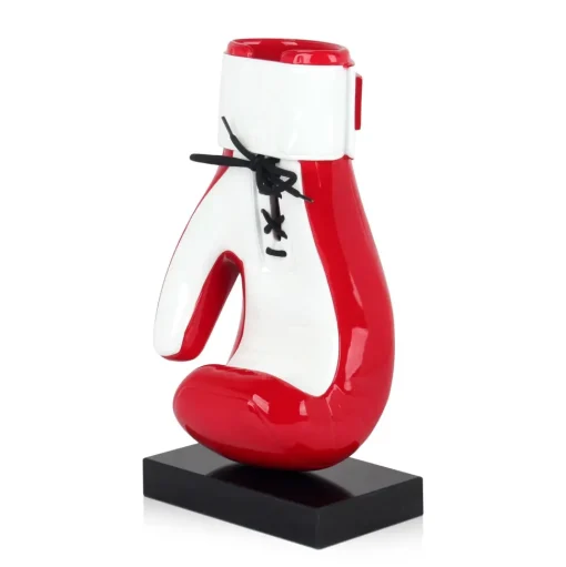 Boxing Hero 37cm Red Resin Indoor Sculpture