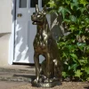 Bronson Great Dane Dog Bronze Metal Garden Statue