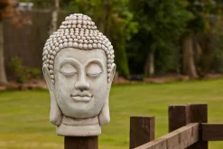 Buddha Head Bust Stone Garden Ornament