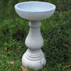 Buttermere Granite Resin Modern Garden Bird Bath