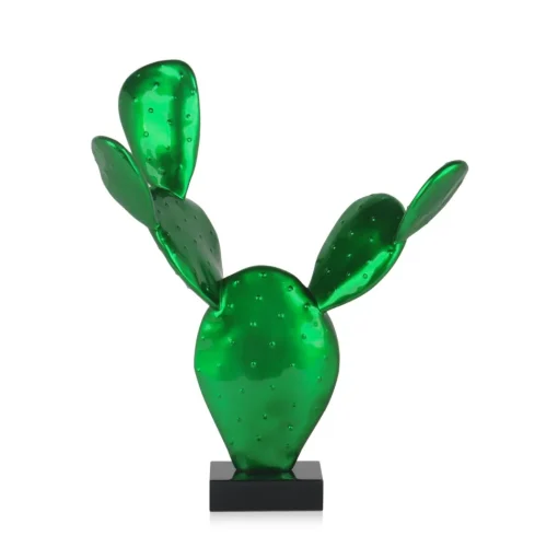 Cactus Bloom 41cm Green Resin Indoor Sculpture