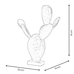 Cactus Bloom 41cm Green Resin Indoor Sculpture