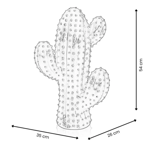 Cactus Essence 54cm Green Resin Indoor Sculpture