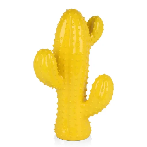 Cactus Essence 54cm Yellow Resin Indoor Sculpture