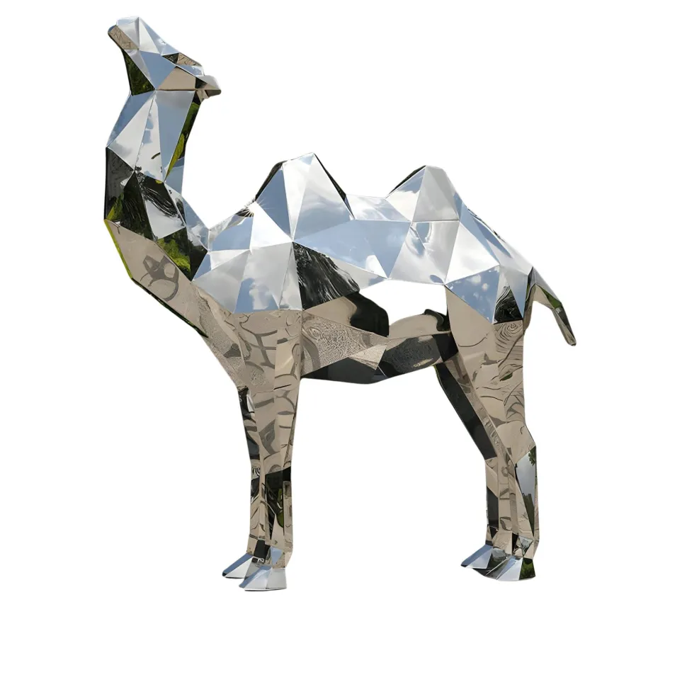 Camel 210cm Geometric Metal Garden Sculpture