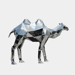 Camel 161cm Geometric Metal Garden Sculpture