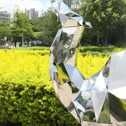 Camel 210cm Geometric Metal Garden Sculpture