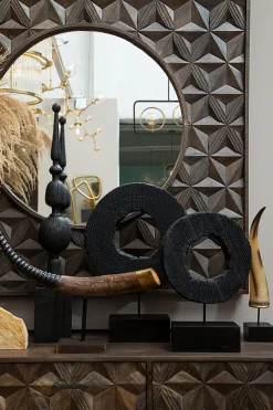 Carbon Halo 53cm Black Wood Indoor Sculpture