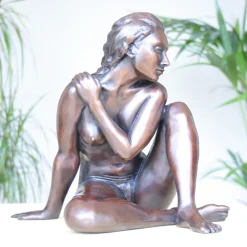 Caterina II Figurine Bronze Indoor Sculpture
