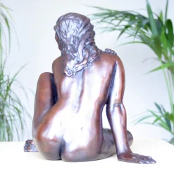 Caterina II Figurine Bronze Indoor Sculpture