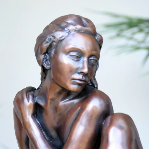 Caterina II Figurine Bronze Indoor Sculpture