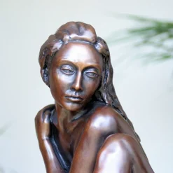 Caterina II Figurine Bronze Indoor Sculpture