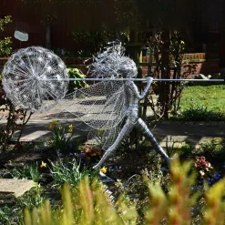 Celeste Fairy 90cm Metal Wire Garden Sculpture