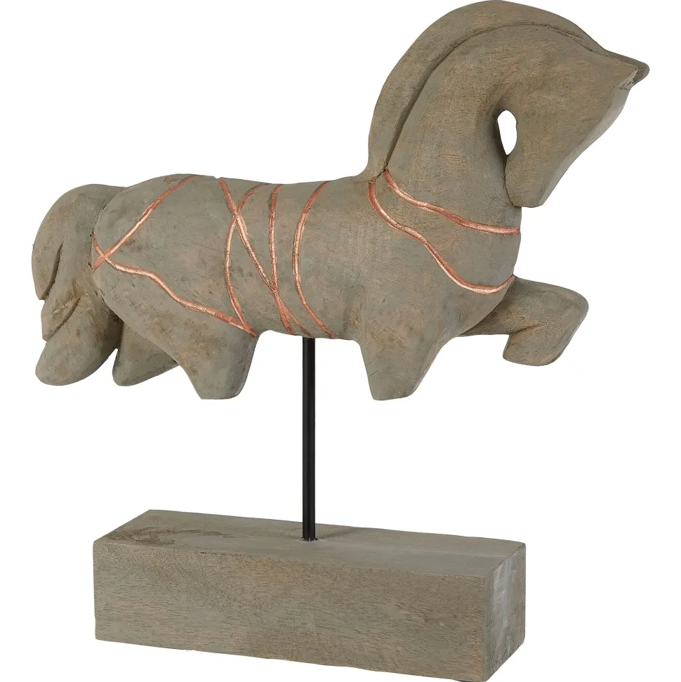 Celestial Horse 40cm Wood Indoor Sculpture