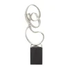 Celestial Loop 46cm Silver Metal Indoor Sculpture