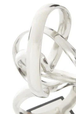 Celestial Loop 46cm Silver Metal Indoor Sculpture