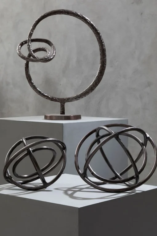 Celestium Orbs 40cm Metal Indoor Sculptures