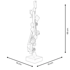 Chaos Ascension 66cm Abstract Metal Indoor Sculpture