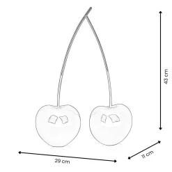 Cherry Fusion 43cm Black Resin Indoor Sculpture