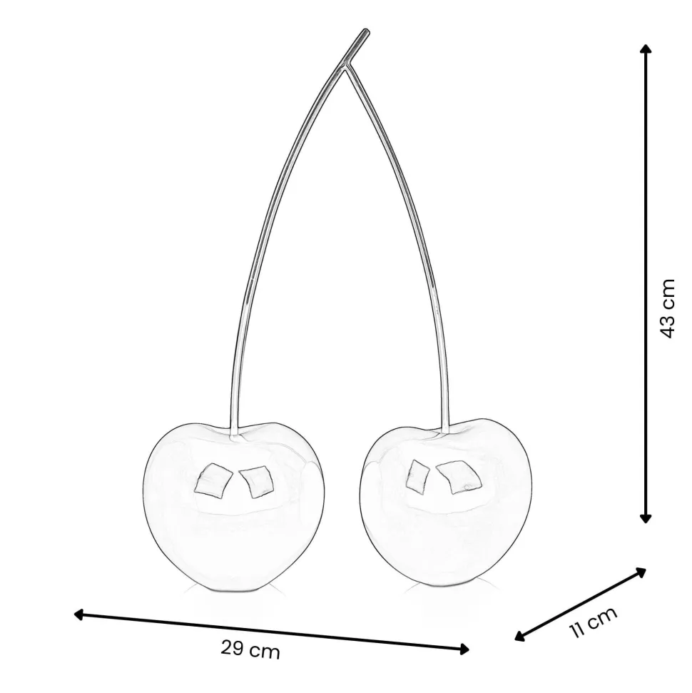 Cherry Fusion 43cm Black Resin Indoor Sculpture