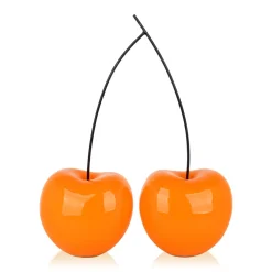 Cherry Fusion 55cm Orange Resin Indoor Sculpture