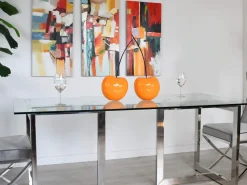 Cherry Fusion 55cm Orange Resin Indoor Sculpture