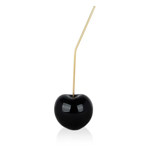 Cherry Pop 44cm Black Resin Indoor Sculpture