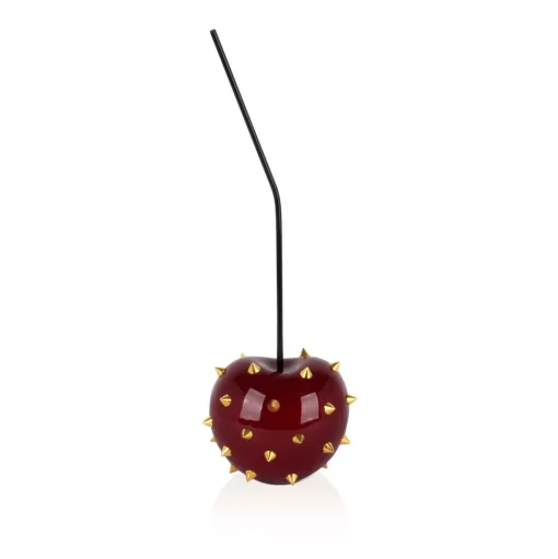 Cherry Pop 44cm Red Stud Resin Indoor Sculpture