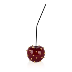 Cherry Pop 44cm Red Stud Resin Indoor Sculpture