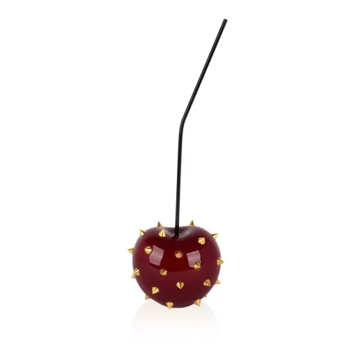 Cherry Pop 44cm Red Stud Resin Indoor Sculpture